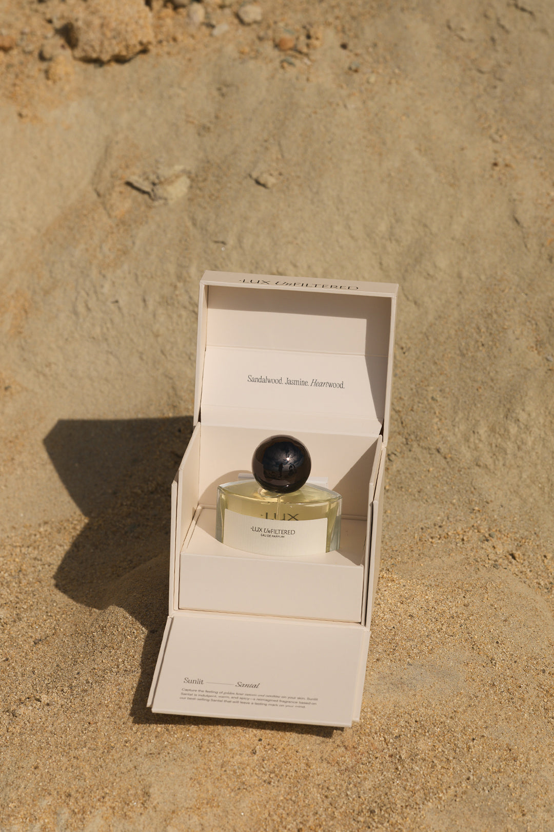 Sunlit Santal Perfume Box - + LUX UNFILTERED