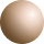 Glossy beige 3D sphere with smooth radial gradient