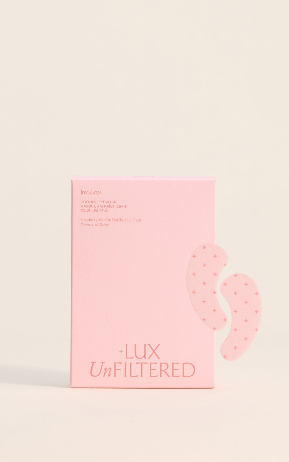 Strawberry Matcha Iced Latte Eye Mask - 10 Pairs - + LUX UNFILTERED