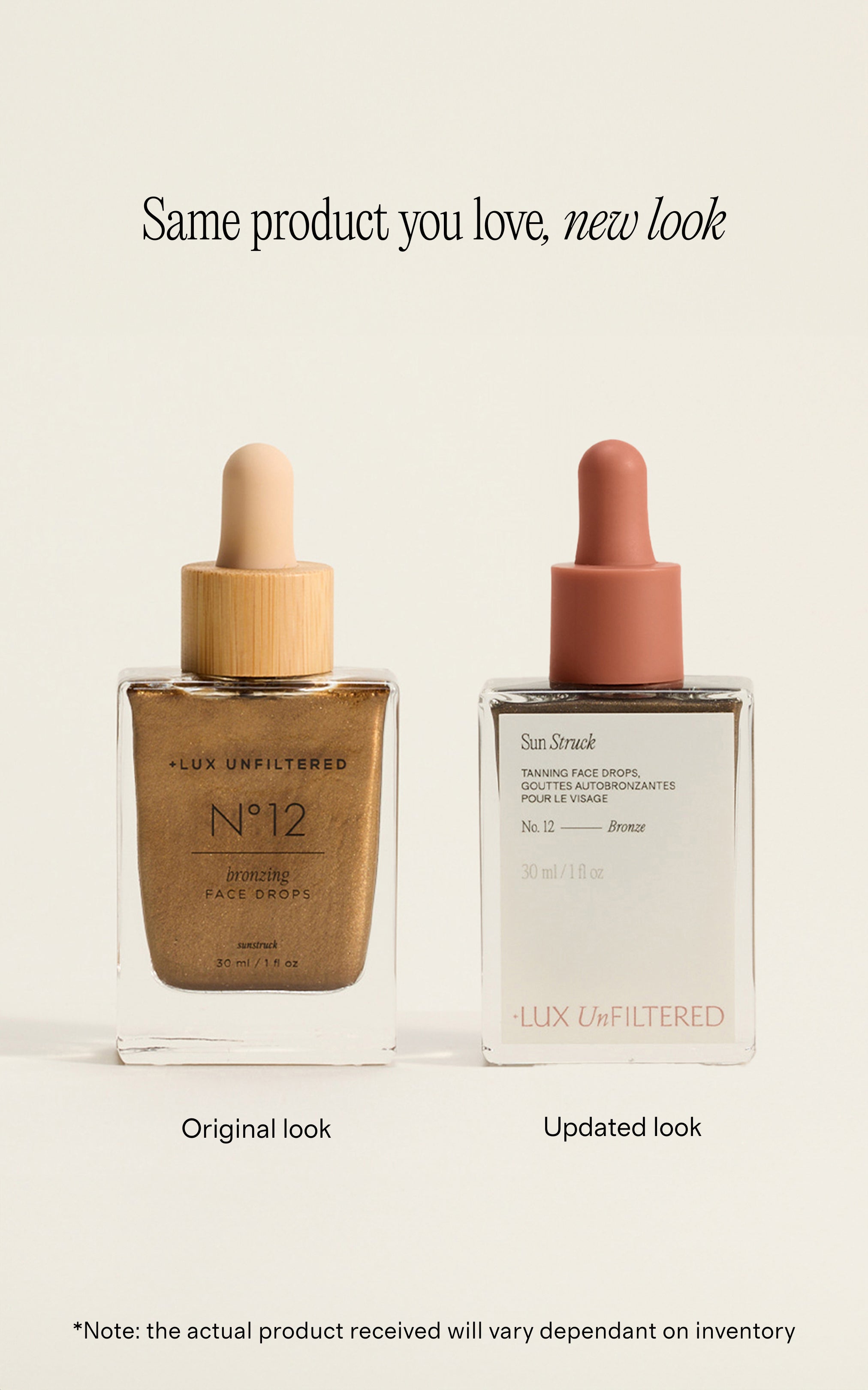 Sun Struck Tanning Face Drops | + LUX UNFILTERED