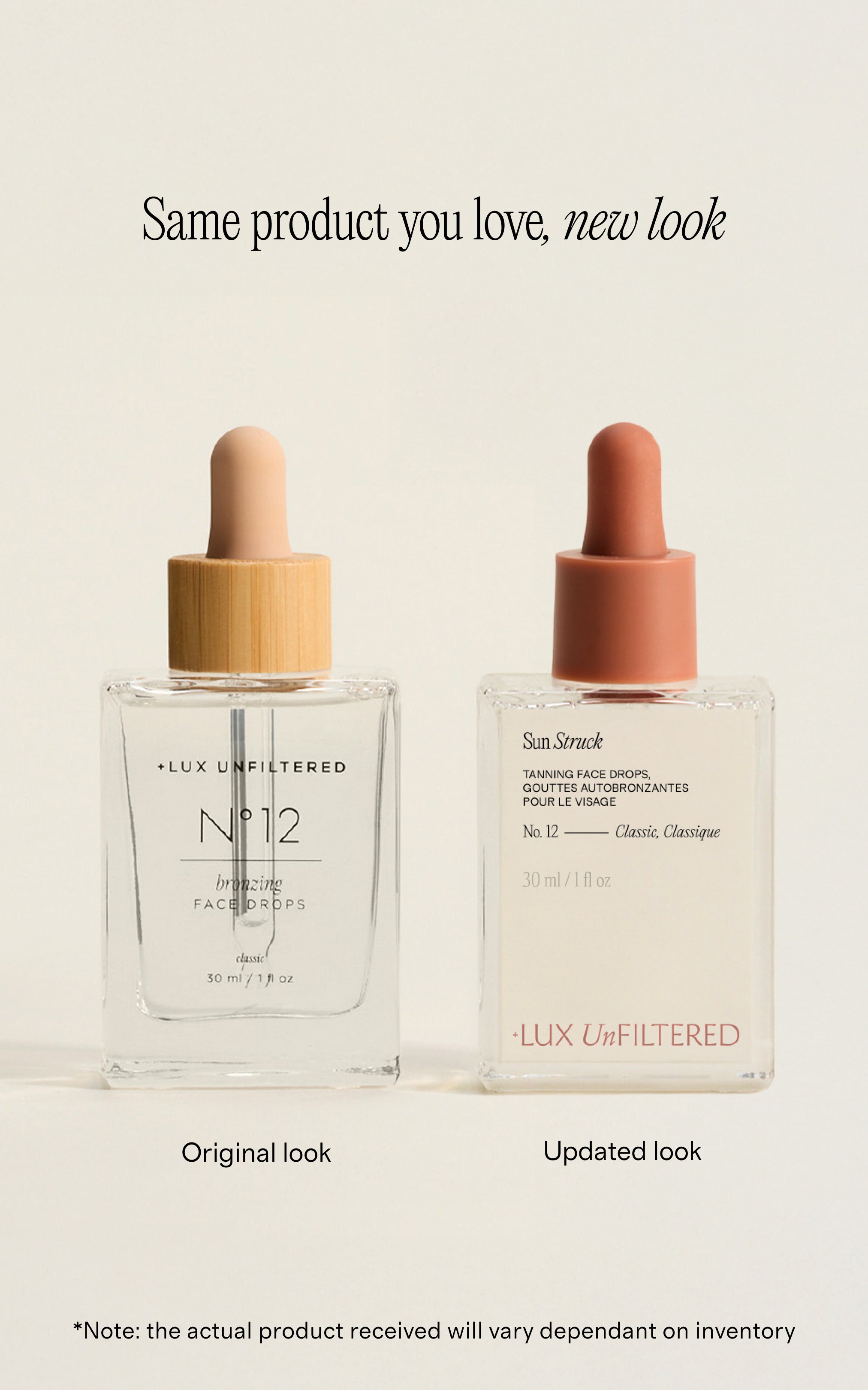 Sun Struck Tanning Face Drops – Classic - + LUX UNFILTERED