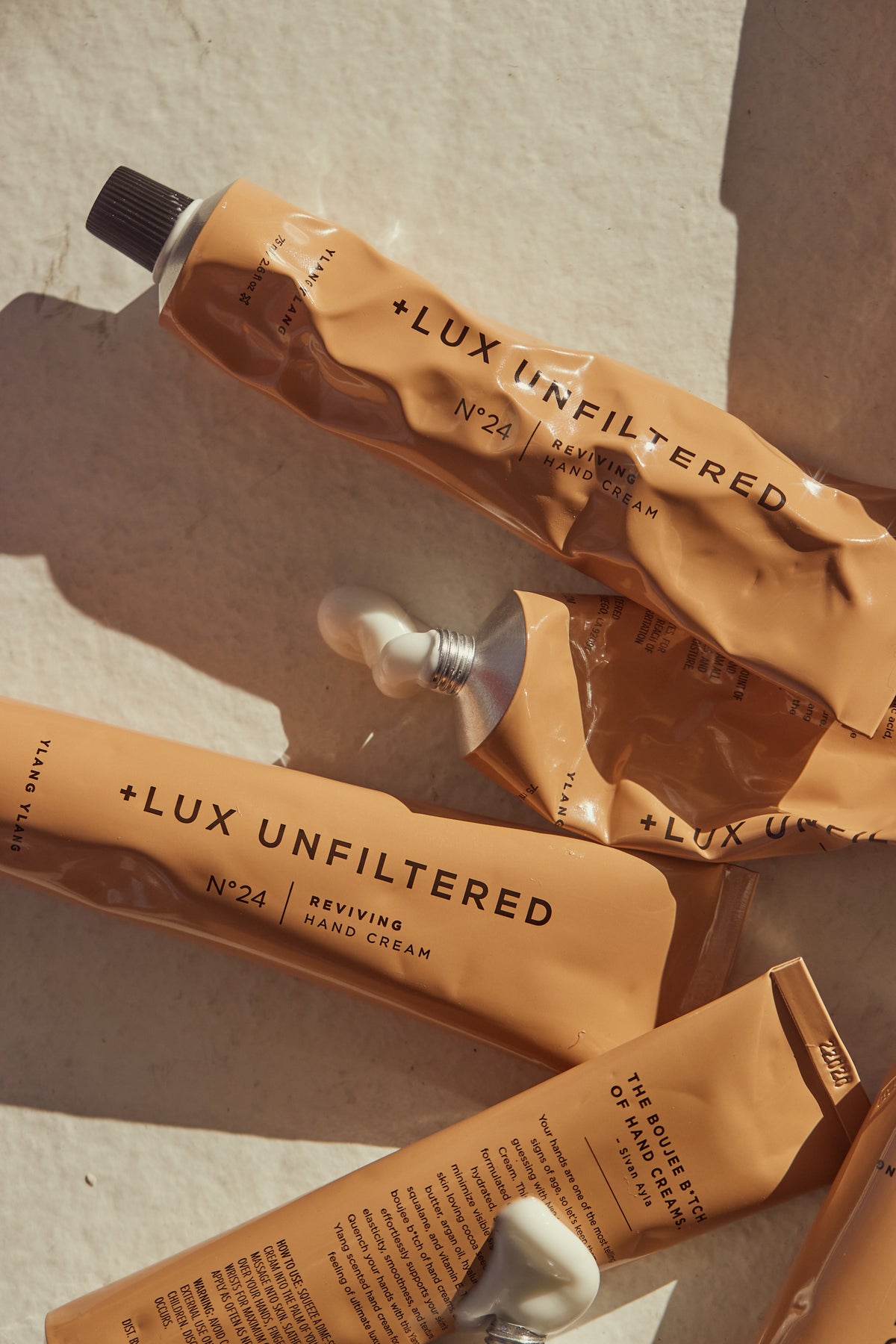 + Lux Unfiltered N 24 Reviving Hand Cream (Ylang Ylang) - Best Hand Lotion - Hand Cream for Dry Cracked Hands with Shea Butter Argan Oil Hyaluronic